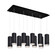 Cameo 27-in Black 10-Light Dimmable LED Multi Pendant (461|MP401431BK-10)