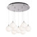 Bolla 20-in Chrome/Opal Glass 9-Light Dimmable LED Multi Pendant (461|MP3106CHOP-09)