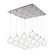 Bolla 21-in Chrome 16-Light Dimmable LED Multi Pendant (461|MP3106CH-16)
