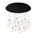 Bolla 25-in Black/Opal Glass 13-Light Dimmable LED Multi Pendant (461|MP3106BKOP-13)