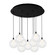 Bolla 20-in Black 9-Light Dimmable LED Multi Pendant (461|MP3106BK-09)