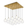 Bolla 21-in Brushed Gold 16-Light Dimmable LED Multi Pendant (461|MP3106BG-16)
