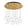 Bolla 25-in Brushed Gold 13-Light Dimmable LED Multi Pendant (461|MP3106BG-13)