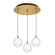 Bolla 12-in Brushed Gold 3-Light Multi Pendant (461|MP3106BG-03)