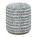 Uttermost Cas Blue Fabric Ottoman (85|53063)