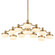 Uttermost Wedge 12 Lt LED Brass Chandelier (85|21408)