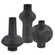 Uttermost Charcoal Bloom Indoor-Outdoor Vases Set/3 (85|18304)