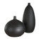 Uttermost Bower Black Vases Set/2 (85|18277)