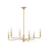 CHATSWORTH 32 6L CHANDELIER GD (7725|AC1226GD)