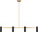 Zentro Four Light Linear Chandelier (38|GLC2074SB)