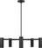 Zentro Five Light Chandelier (38|GLC2055MBK)