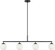 Nube Four Light Linear Chandelier (38|GLC1814MBK)