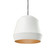 Bronx 14'' Medium Base Pendant 0V WHGD (1|BRXP14MBWHGD)