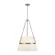 Oliver 18-in Brushed Nickel Socket Pendant with White Linen Shade (7713|PD546719BNWL)