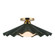 Furrow 16-in Pine Green Semi-Flush Mount (7713|SF354016PGN)