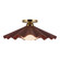 Furrow 16-in Burgundy Semi-Flush Mount (7713|SF354016BGD)
