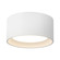 Uma 7-in White dimmable LED Semi-Flush Mount (461|SF0702807WH)