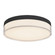 Quara 7-in Black Dimmable LED Flush Mount (461|FM7-251-BK)
