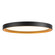 Nix 15-in Black Dimmable LED Flush Mount with Gold Accents (461|FM0702615BKGD)