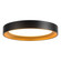 Nix 9-in Black Dimmable LED Flush Mount with Gold Accents (461|FM0702609BKGD)