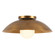 Umbra 14-in Vintage Brass Semi-Flush Mount with Matte Opal Glass Diffuser (461|SF10814-VB/OP)