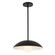 Umbra 14-in Black Socket Pendant with Matte Opal Glass Diffuser (461|PD10814-BK/OP)