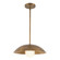 Umbra 14-in Vintage Brass Socket Pendant with Matte Opal Glass Diffuser (461|PD10814-VB/OP)