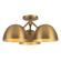 Fosso 17-in Brushed Gold Semi-Flush Mount (461|SF13317-BG)