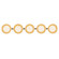 Cleo 36-in Brushed Gold Damp-Rated Dimmable LED Bathroom Vanity Light with Opal Glass (461|VL77936-BG/OP)