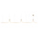 Thread 15-ft Brushed Gold Dimmable LED Linear Pendant with Remote Driver (461|LP17915-BG-UNV-010-RT)