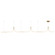 Thread 15-ft Brushed Gold Dimmable LED Linear Pendant (461|LP17915-BG-UNV-010)