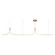 Thread 10-ft Brushed Gold Dimmable LED Linear Pendant (461|LP17910-BG-UNV-010)