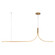 Thread 5-ft Brushed Gold Dimmable LED Linear Pendant with Remote Driver (461|LP17905-BG-UNV-010-RT)