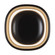 Pebble 8-in Glossy Black Damp-Rated Dimmable LED Wall Sconce (461|WS17308-GBK)