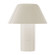 Folio 10-in Pearl White dimmable Damp-Rated Dimmable LED Table Lamp (461|TL21509-PW)