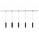 Remuda 5 Light Black dimmable 4000K LED Trilo Track Ceiling Kit (461|TR5C4-P71602-BK)