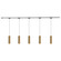 Remuda 5 Light Brushed Gold dimmable 4000K LED Trilo Track Ceiling Kit (461|TR5C4-P71602-BG)