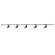 Paolo 5 Light (2-in) Black dimmable 3000K LED Trilo Track Ceiling Kit (461|TR5C-S25925-BK)