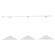 Luiz 3 Light White dimmable 3000K LED Trilo Track Ceiling Kit (461|TR3L-P73915-WH)