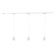 Eloa 3 Light White dimmable 3000K LED Trilo Track Ceiling Kit (461|TR3C-P89703-WH)
