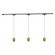 Eloa 3 Light Brushed Gold dimmable 3000K LED Trilo Track Ceiling Kit (461|TR3C-P89703-BG)