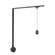 Eloa 1 Light Black dimmable 4000K LED Trilo Track Wall Kit (461|TR1W4-P89703-BK)