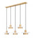5 Light Linear Chandelier (276|829P12-5L-MW-MGLD-LE)