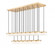 23 Light Linear Chandelier (276|827P6-23L-MGLD-LED)