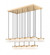 17 Light Linear Chandelier (276|827P6-17L-MGLD-LED)