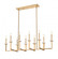 10 Light Linear Chandelier (276|6100-10L-MGLD)