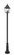 3 Light Outdoor Post Mounted Fixture (276|5029PHBR-518P-BK)