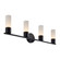 Cellini LED ADA 4-Light Bath Bar (254|FSN-8374-OPAL-MBLK)