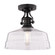 Beloit 12-in. W 1 Light Semi-Flush Mount Matte Black (51|C0345)