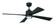 Rhet 52'' 4-Blade Ceiling Fan in Flat Black w/ Flat Black Blades; Light Kit Included (Optional) (20|RHT52FB4)
